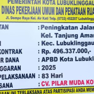 Proyek Pembuatan Jalan Ramim Keluhkan Warga Tanjung Aman Dikerjakan Diduga Asal Asalan