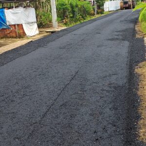 Pembangunan  jalan nangka kacung Diduga Terkesan Amburadul terlihat Kurang Volume 