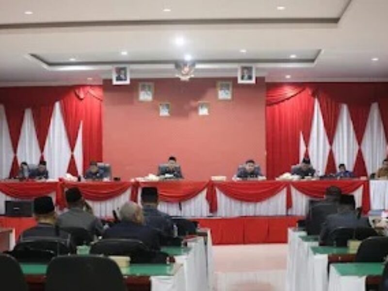 rapat paripurna dengan agenda penyampaian tanggapan terhadap Rencana Kerja Pemerintah Daerah (RKPD) serta Rancangan Anggaran Pendapatan dan Belanja Daerah (APBD) Kabupaten Muratara Tahun Anggaran 2025