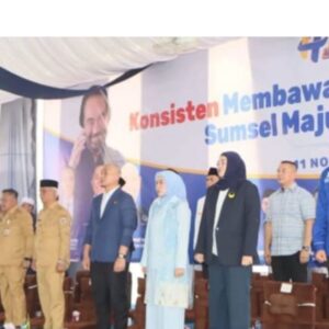 Wali Kota dan Wakil Wali Kota Lubuk Linggau Hadiri HUT ke-14 Partai NasDem