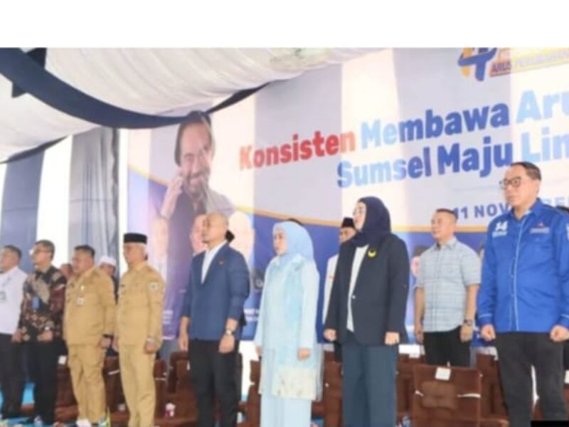Wali Kota dan Wakil Wali Kota Lubuk Linggau Hadiri HUT ke-14 Partai NasDem